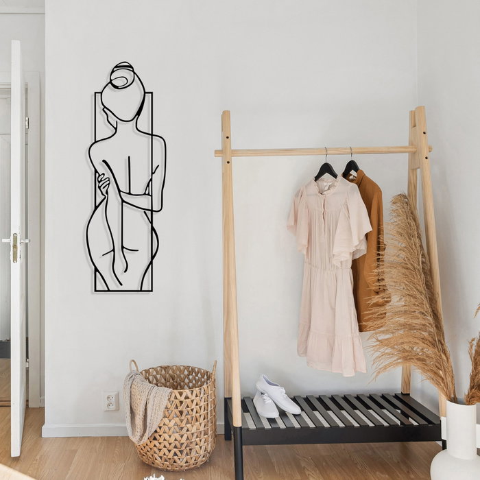 Wallity Female Posture Escultura de Pared Negra Wallity Female Posture Escultura de Pared Negra